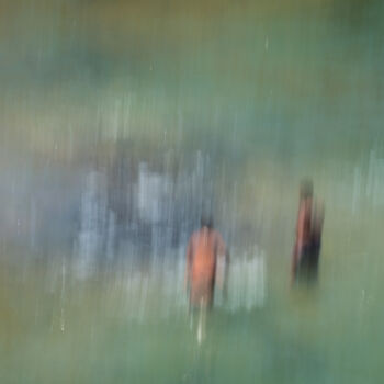 Photographie intitulée "Les baigneurs n°1.j…" par Olive, Œuvre d'art originale, Photographie numérique