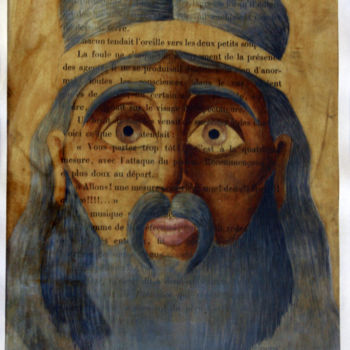 Peinture intitulée "jesus" par Oliv, Œuvre d'art originale, Huile