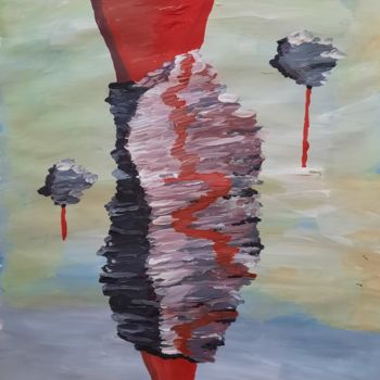 Malarstwo zatytułowany „Tale Of A Dying Sto…” autorstwa Oliver Przemus, Oryginalna praca, Akryl