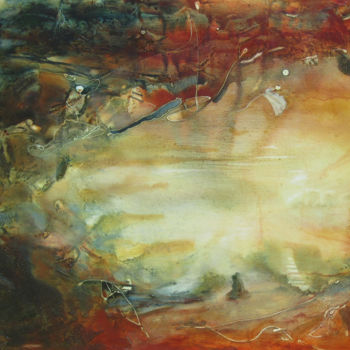 Pittura intitolato "Dawnsongs" da Olivia Alexander, Opera d'arte originale, Acrilico Montato su Telaio per barella in legno