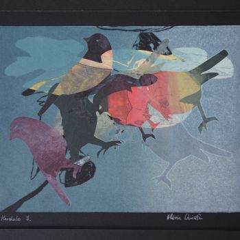 Gravures & estampes intitulée "KERDALO 7" par Olivia Quintin, Œuvre d'art originale, Gravure