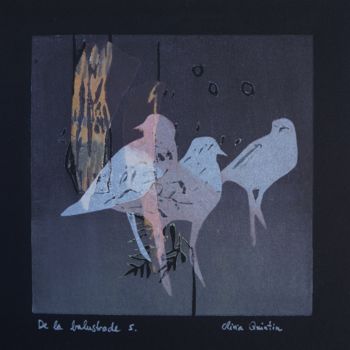 Prenten & gravures getiteld "De la balustrade 5" door Olivia Quintin, Origineel Kunstwerk, Gravure