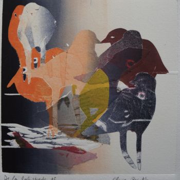 Obrazy i ryciny zatytułowany „De la balustrade 15” autorstwa Olivia Quintin, Oryginalna praca, Rytownictwo