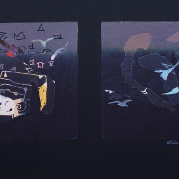Gravures & estampes intitulée "Mirage 3" par Olivia Quintin, Œuvre d'art originale, Gravure