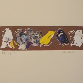 Incisioni, stampe intitolato "Equipage 6" da Olivia Quintin, Opera d'arte originale, incisione
