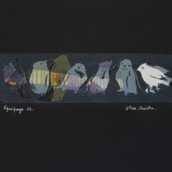 "Equipage 12" başlıklı Baskıresim Olivia Quintin tarafından, Orijinal sanat, Gravür