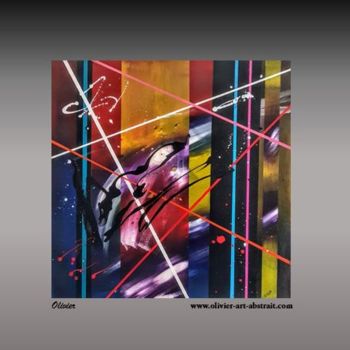 Peinture intitulée "color-line" par Olivier Art Abstrait, Œuvre d'art originale, Acrylique Monté sur Châssis en bois