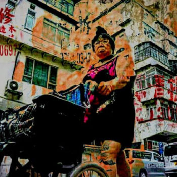 Photography titled "hong kong lady..." by Olivier Barbaud, Original Artwork