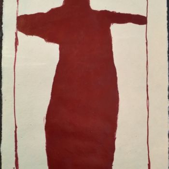 Malerei mit dem Titel "Burgundy (la petite…" von Olivier Biarez, Original-Kunstwerk, Acryl