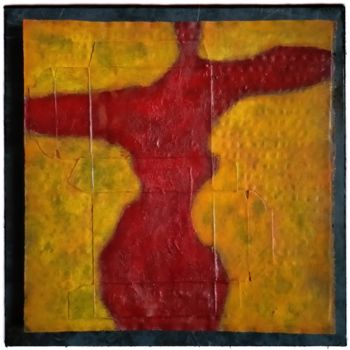 Painting titled "A dancer" by Olivier Biarez, Original Artwork, Acrylic