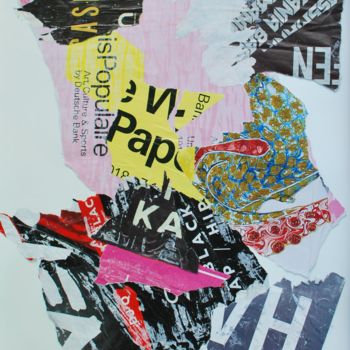 Collages titled "Papka" by Olivier Bourgin, Original Artwork, Collages