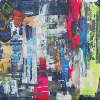 Collages titled "Acrylic series I" by Olivier Bourgin, Original Artwork, Collages