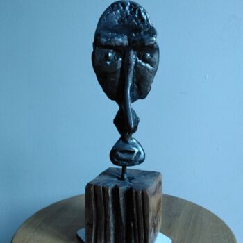 Скульптура под названием "comment" - Olivier Capdevila, Подлинное произведение искусства, Нержавеющая сталь