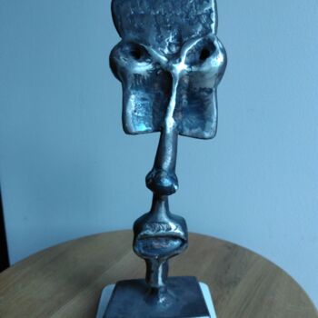 Sculpture titled "La biche" by Olivier Capdevila, Original Artwork, Stainless Steel