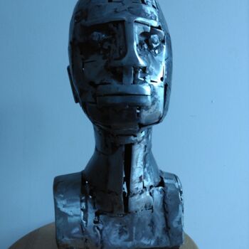 Sculptuur getiteld "Adam" door Olivier Capdevila, Origineel Kunstwerk, Roestvrij Staal
