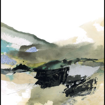 Pittura intitolato "Terrains vagues 2" da Ocp Créations, Opera d'arte originale, Acquarello