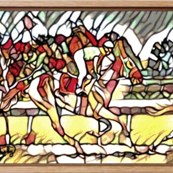 Peinture intitulée "Horse série 2#17" par Olivier De Tullasky, Œuvre d'art originale, Acrylique
