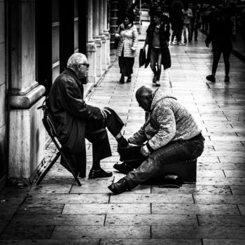 "Le cireur" başlıklı Fotoğraf Olivier De Pooter tarafından, Orijinal sanat, Fotoşopsuz fotoğraf