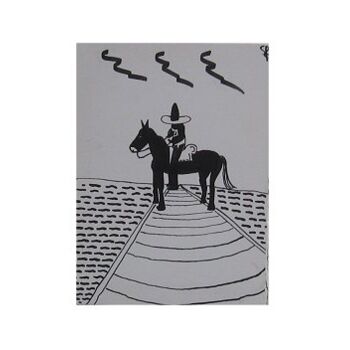 Drawing titled "Noir et blanc sur t…" by Olivier Dumont, Original Artwork