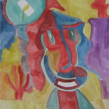 Painting titled "Aquarelle 11" by Olivier Dumont, Original Artwork