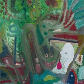 Pintura intitulada "Eve, la bonne poire…" por Olivier Dumont, Obras de arte originais