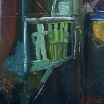 Pintura intitulada "En cage" por Olivier Dumont, Obras de arte originais