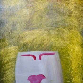 Peinture intitulée "Femme aux cheveux f…" par Olivier Dumont, Œuvre d'art originale