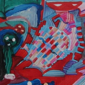 Peinture intitulée "Projection colorée" par Olivier Dumont, Œuvre d'art originale