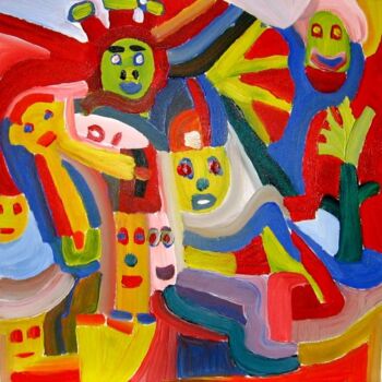 Peinture intitulée "Fais pas 7 têtes, l…" par Olivier Dumont, Œuvre d'art originale