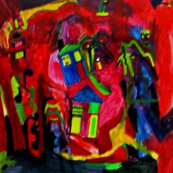 Peinture intitulée "Déchaînements color…" par Olivier Dumont, Œuvre d'art originale