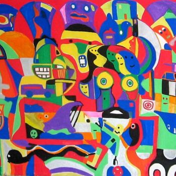 Peinture intitulée "Epanchements colorés" par Olivier Dumont, Œuvre d'art originale