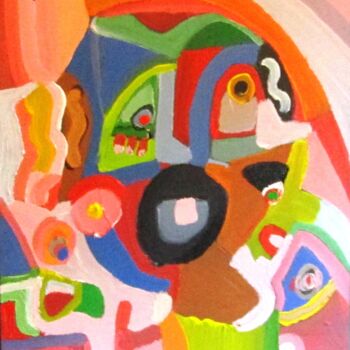 Картина под названием "Monsieur-Ouille-LSD…" - Olivier Dumont, Подлинное произведение искусства, Акрил
