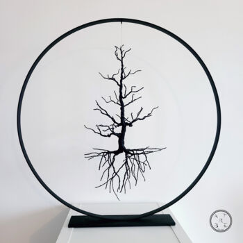 Sculpture titled "cycle" by Olivier Goupil Artbre, Original Artwork, Metals
