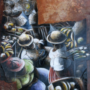 Painting titled "ti-moun-la.jpg" by Olivier Grolleau, Original Artwork