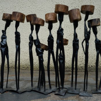 Sculpture intitulée "DECI-DELA" par Olivier Grolleau, Œuvre d'art originale