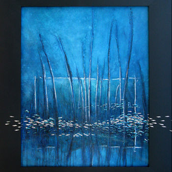 Pintura titulada "Mangrove" por Olivier Grolleau, Obra de arte original, Oleo