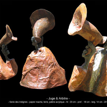 Скульптура под названием "Juge & Arbitre - (s…" - Olivier Grolleau, Подлинное произведение искусства