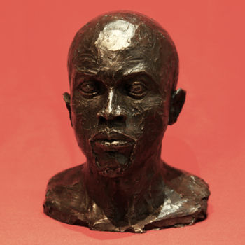 Sculpture titled "Bruno" by Olivier Lambert, Original Artwork, Ceramics