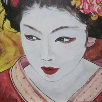 Painting titled "geisha" by Olivier Laplace, Original Artwork, Other