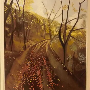 제목이 "paysage d'automne"인 미술작품 Olivier Leclercq (Oyans)로, 원작, 기름