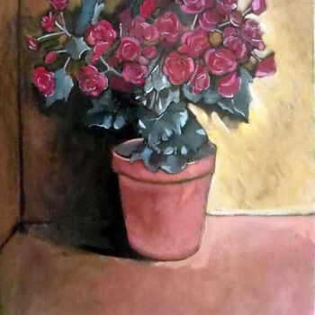 Painting titled "bouquet" by Olivier Leclercq (Oyans), Original Artwork, Oil