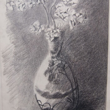 Dessin intitulée "bouquet" par Olivier Leclercq (Oyans), Œuvre d'art originale, Crayon