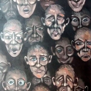 Painting titled "mimics" by Olivier Leclercq (Oyans), Original Artwork