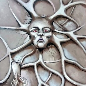 Pintura intitulada "naissance" por Olivier Leclercq (Oyans), Obras de arte originais