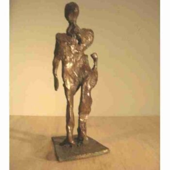 Sculpture titled "Le petit homme" by Olivier Lecourtois, Original Artwork, Other