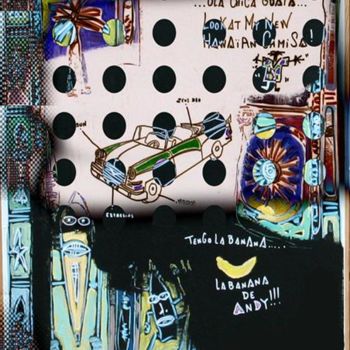 Painting titled "hawaï camisa" by Olivier Loubet, Original Artwork