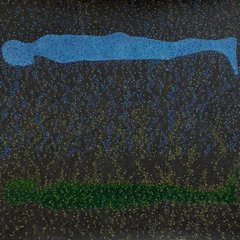 제목이 "1/ Introspection"인 미술작품 Olivier Mangin로, 원작, 아크릴 나무 들것 프레임에 장착됨