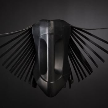 Escultura titulada "black-crow.jpg" por Olivier Mercier, Obra de arte original