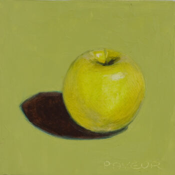 Malarstwo zatytułowany „green apple on green” autorstwa Olivier Payeur, Oryginalna praca, Olej