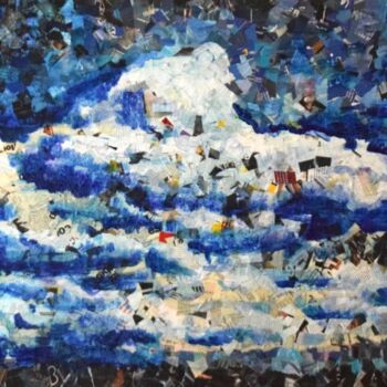 Collages intitolato "CumulusClouds" da Olivier Rasquin, Opera d'arte originale, Ritagli